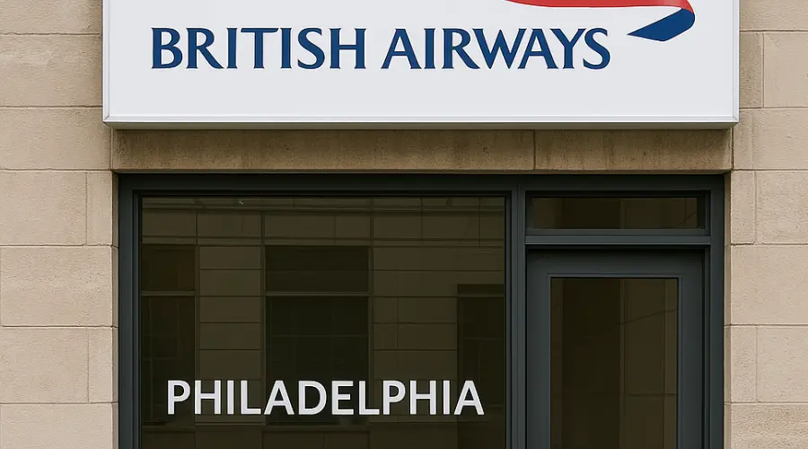 British Airways Office in Philadelphia in Pennsylvania