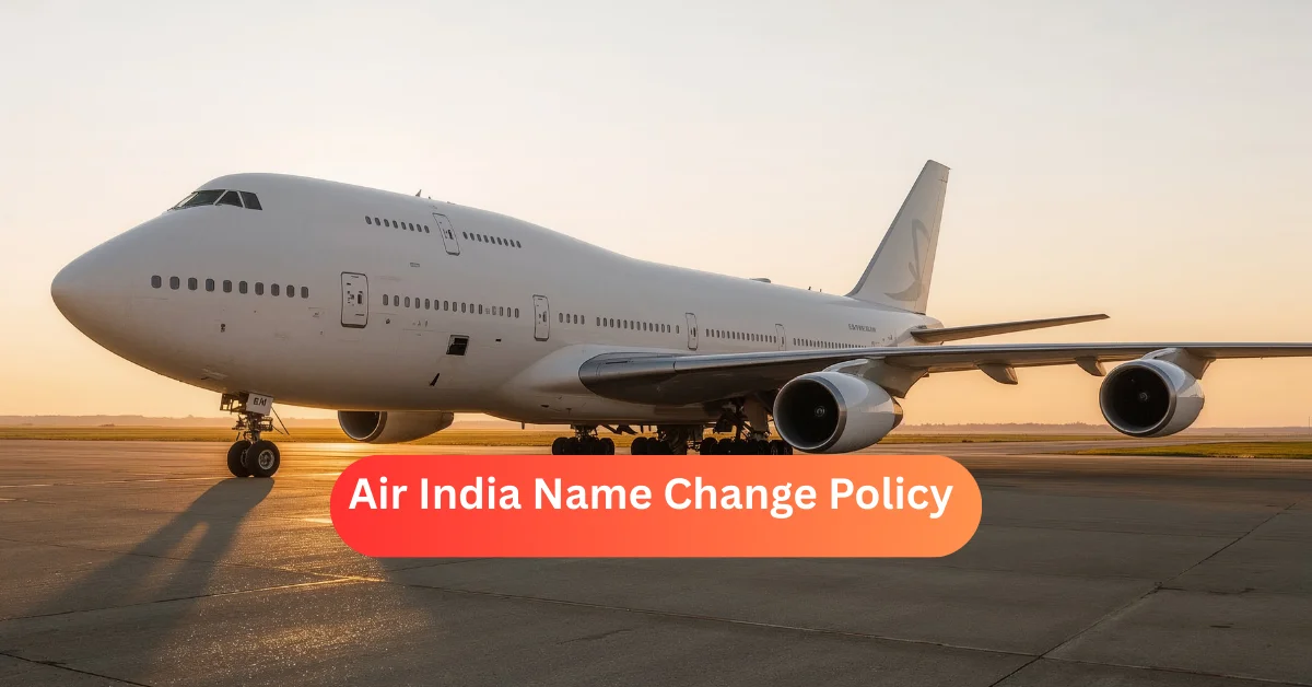 Air India Name Change Policy