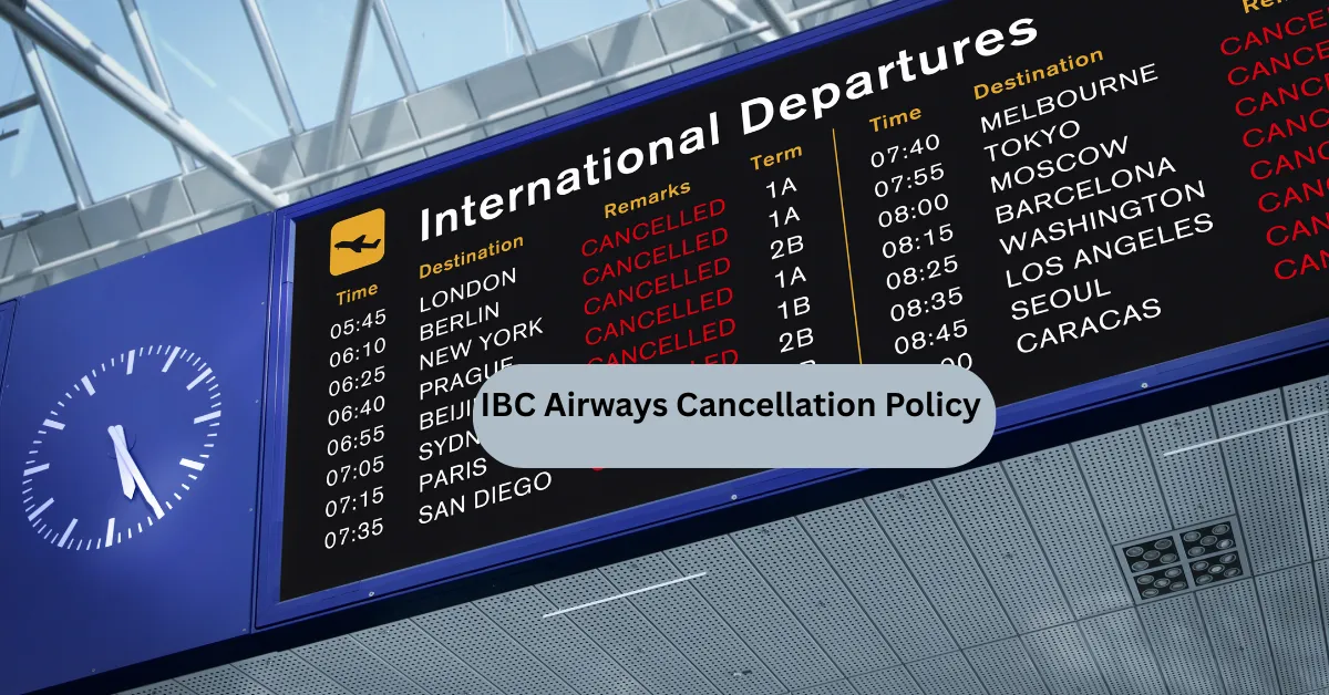 IBC Airways Cancellation Policy