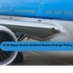 KLM Royal Dutch Airlines Name Change Policy